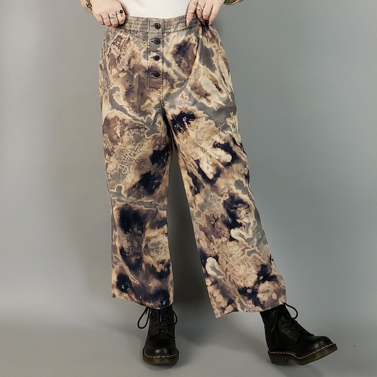 bleach dye cargo pants