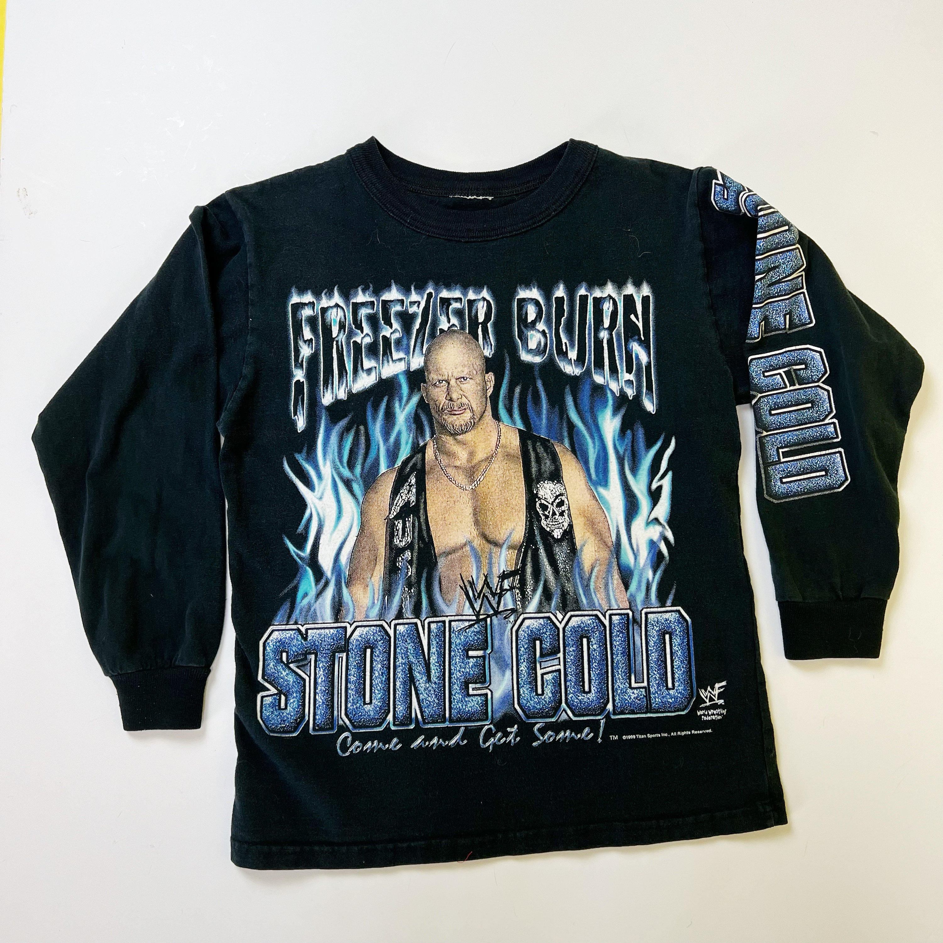 1999 WWF Stone Cold Steve Austin Tee Youth Large - Womens XS