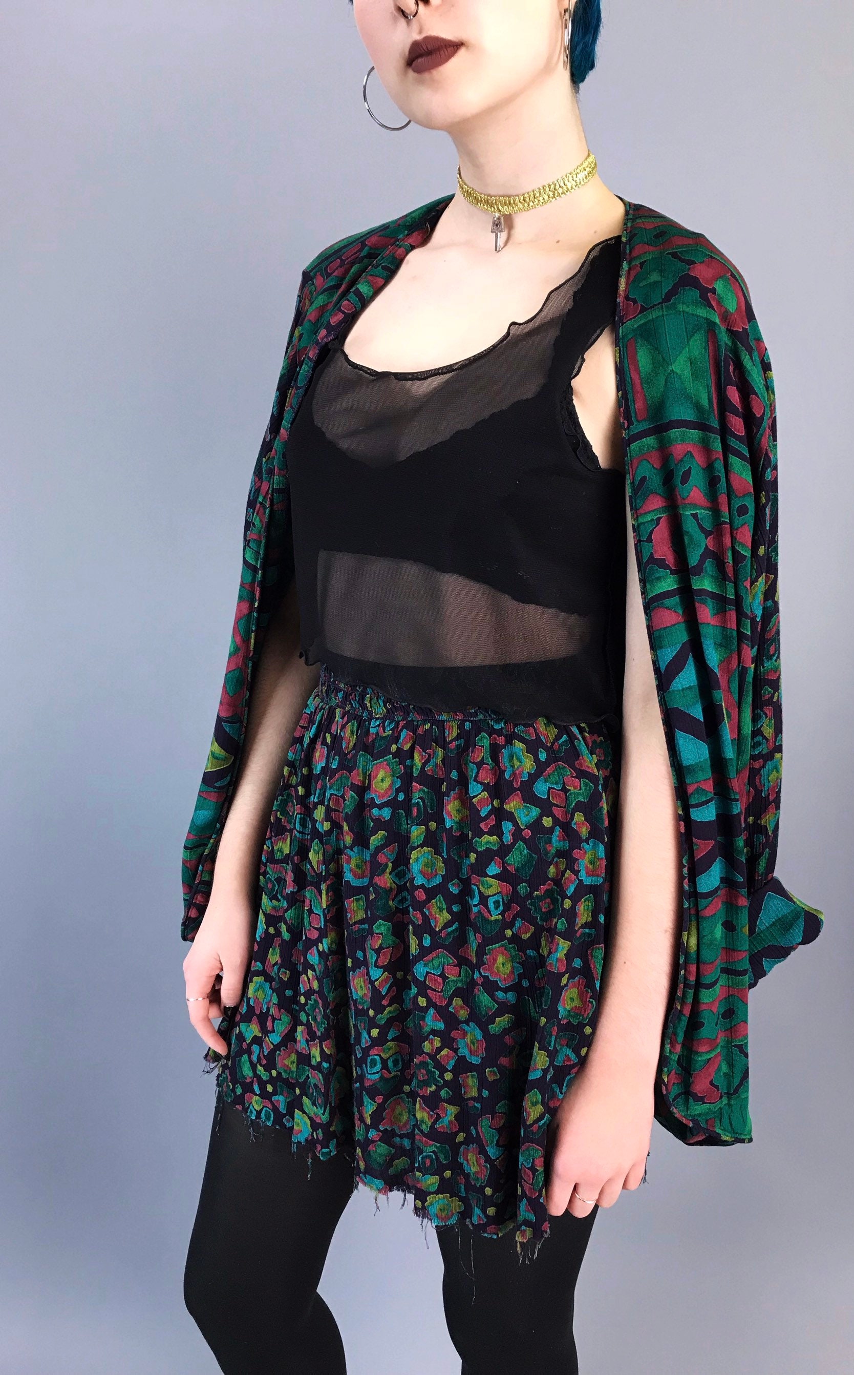 short skirt with jacket set