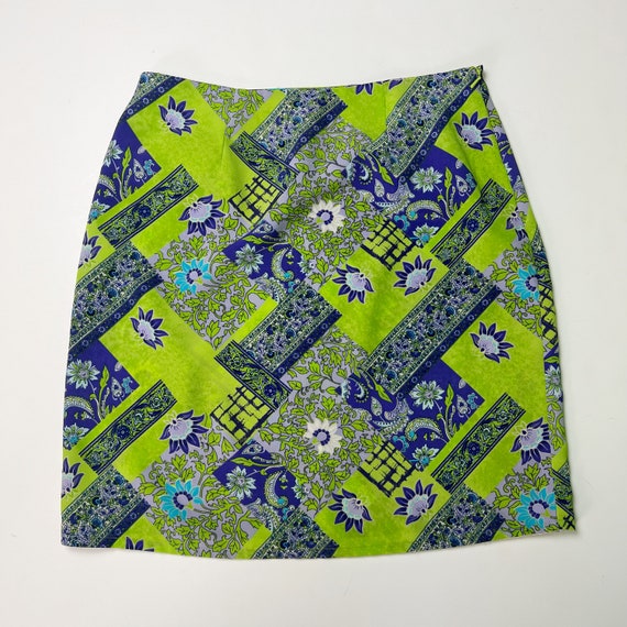 Y2K Mixed Prints Mini Skirt Mid-High Waist 32" - … - image 5