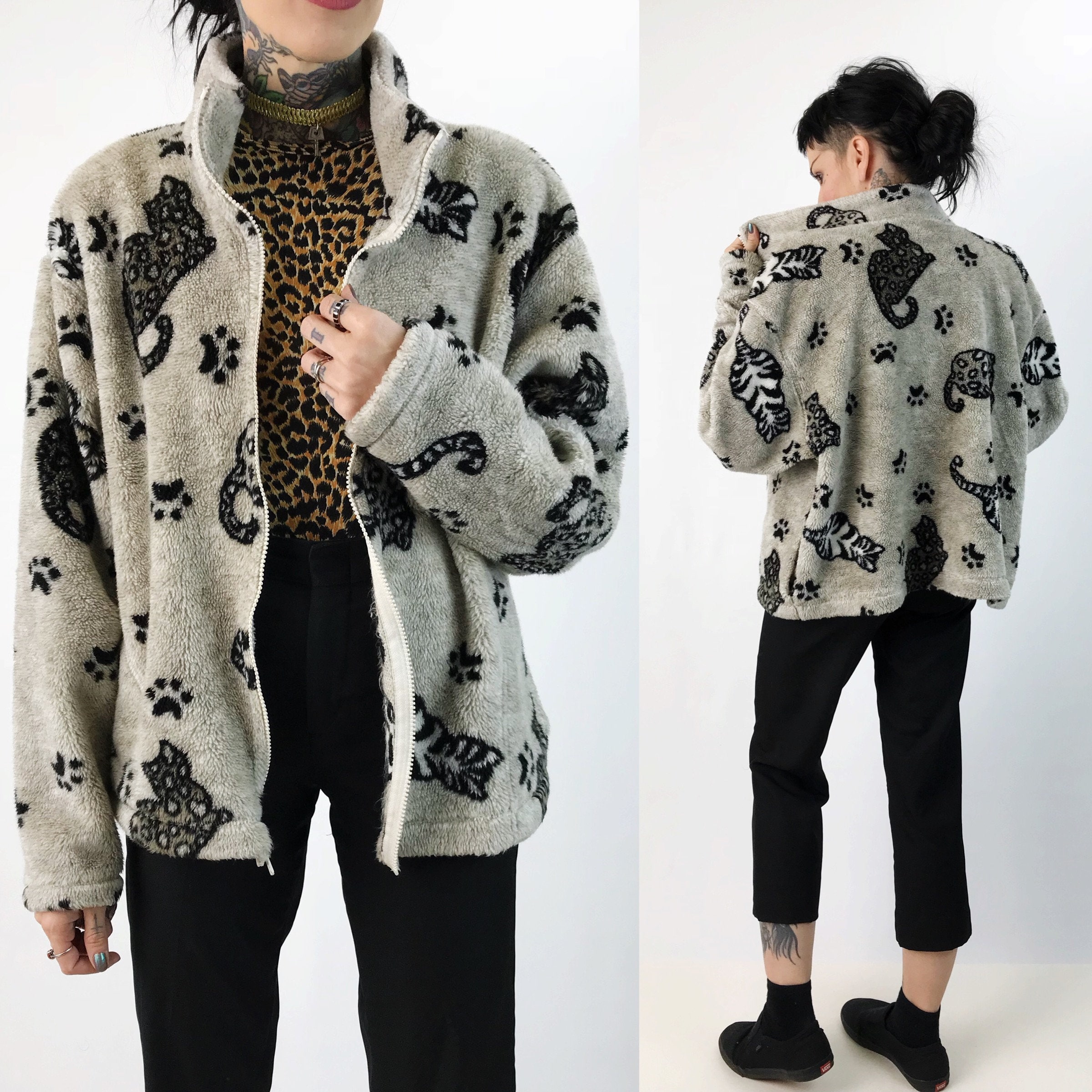 fleece cat jacket