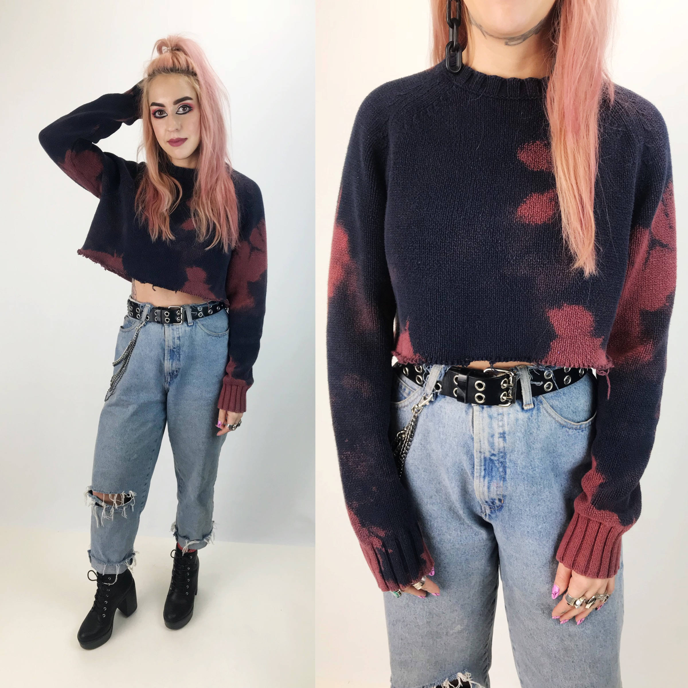 long sleeve crop jumper