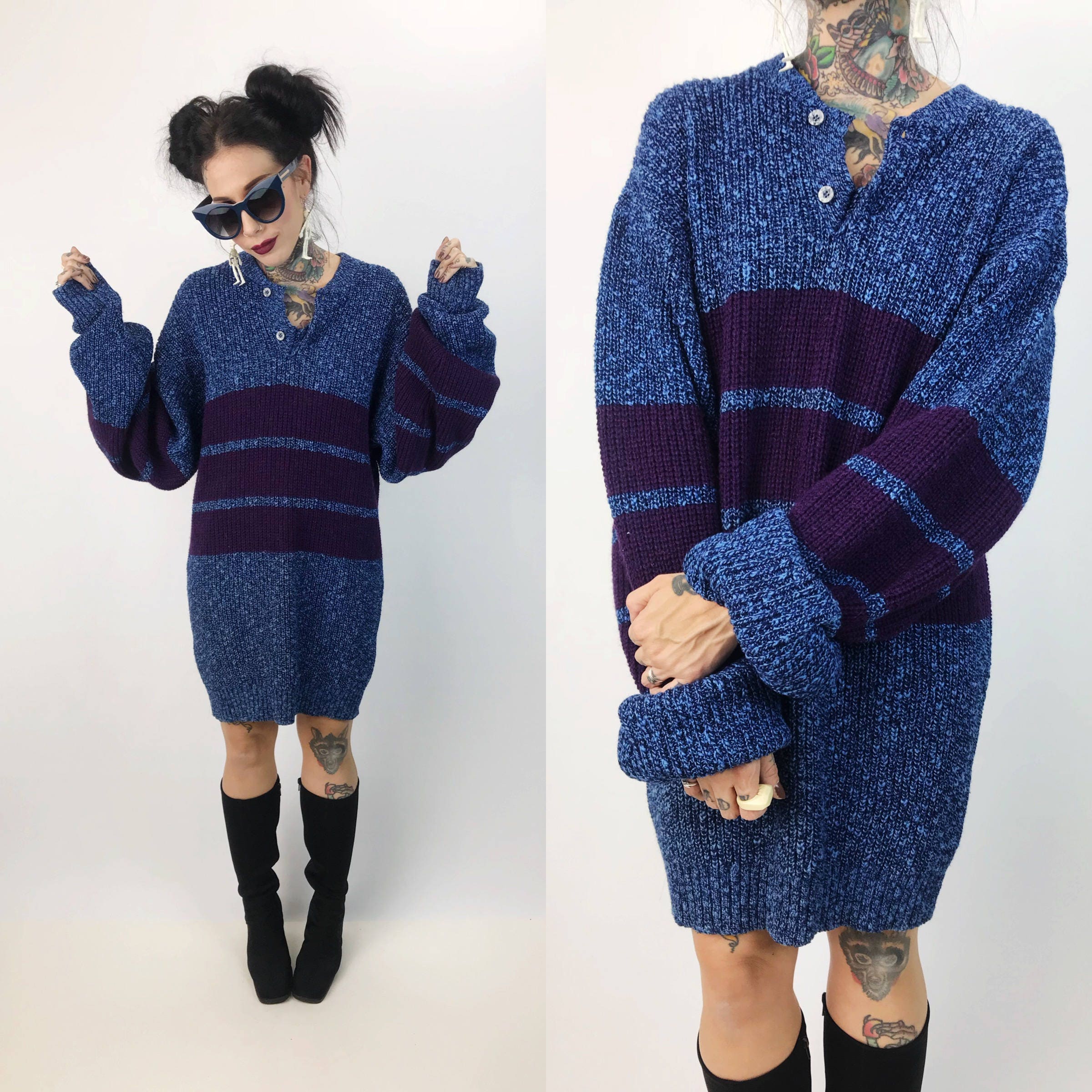 slouchy sweater dress