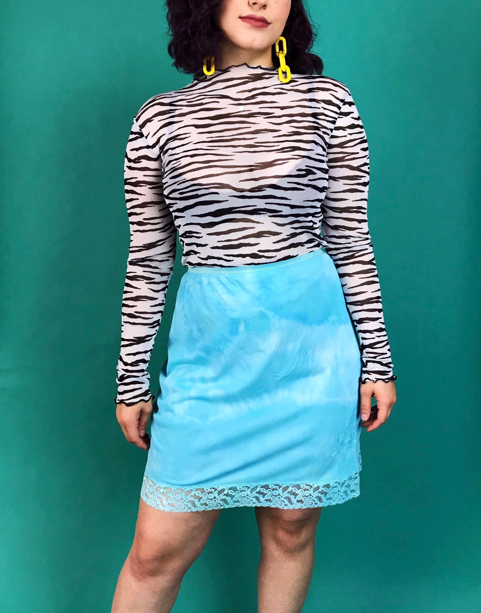 knee length slip skirt