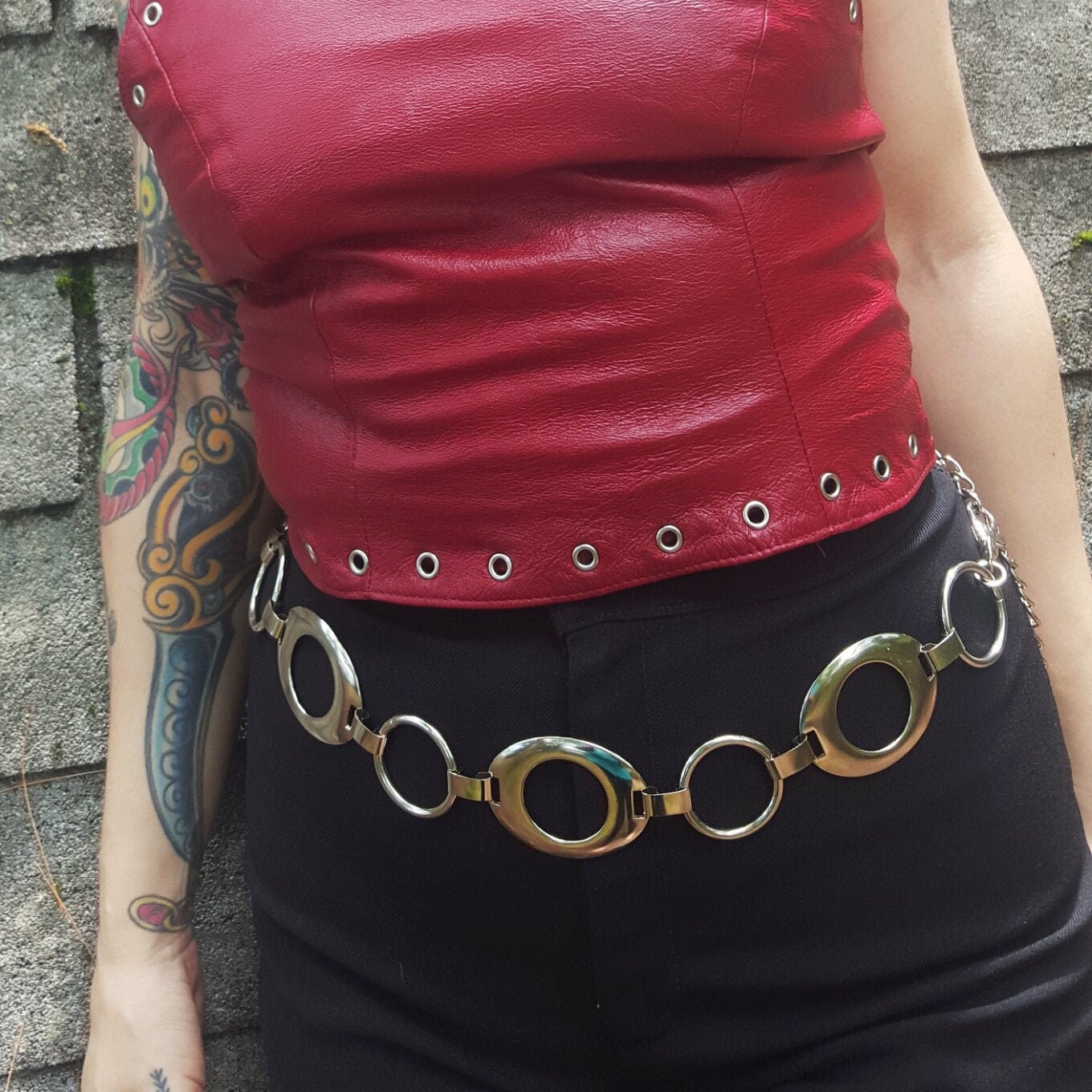 90 S Silver O Ring Chain Belt Chunky Boho Metal Chain Link Statement Belt Silver Tone Vintage Chain Belt Circle Link Adjustable Chain 90 S Silver O Ring Chain Belt Chunky Boho Metal Chain Link Statement Belt Silver Tone Vintage Chain Belt Circle Link Adjustable Chain