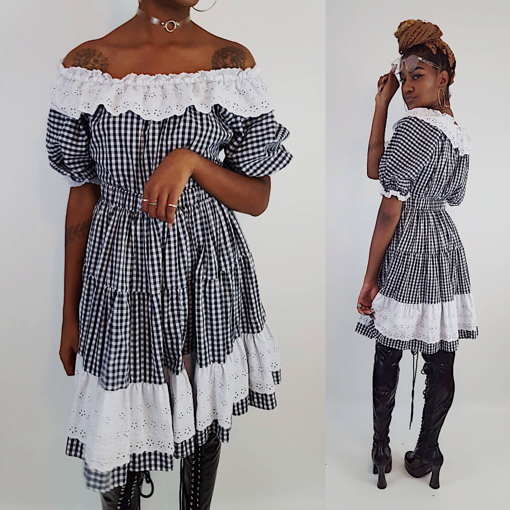 Vintage Ruffle Dress