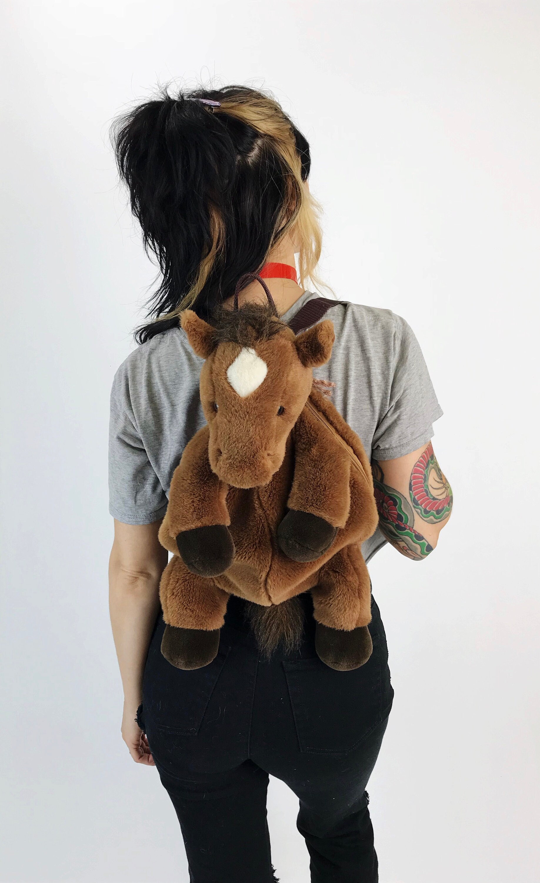 stuffed animal backpack 90s
