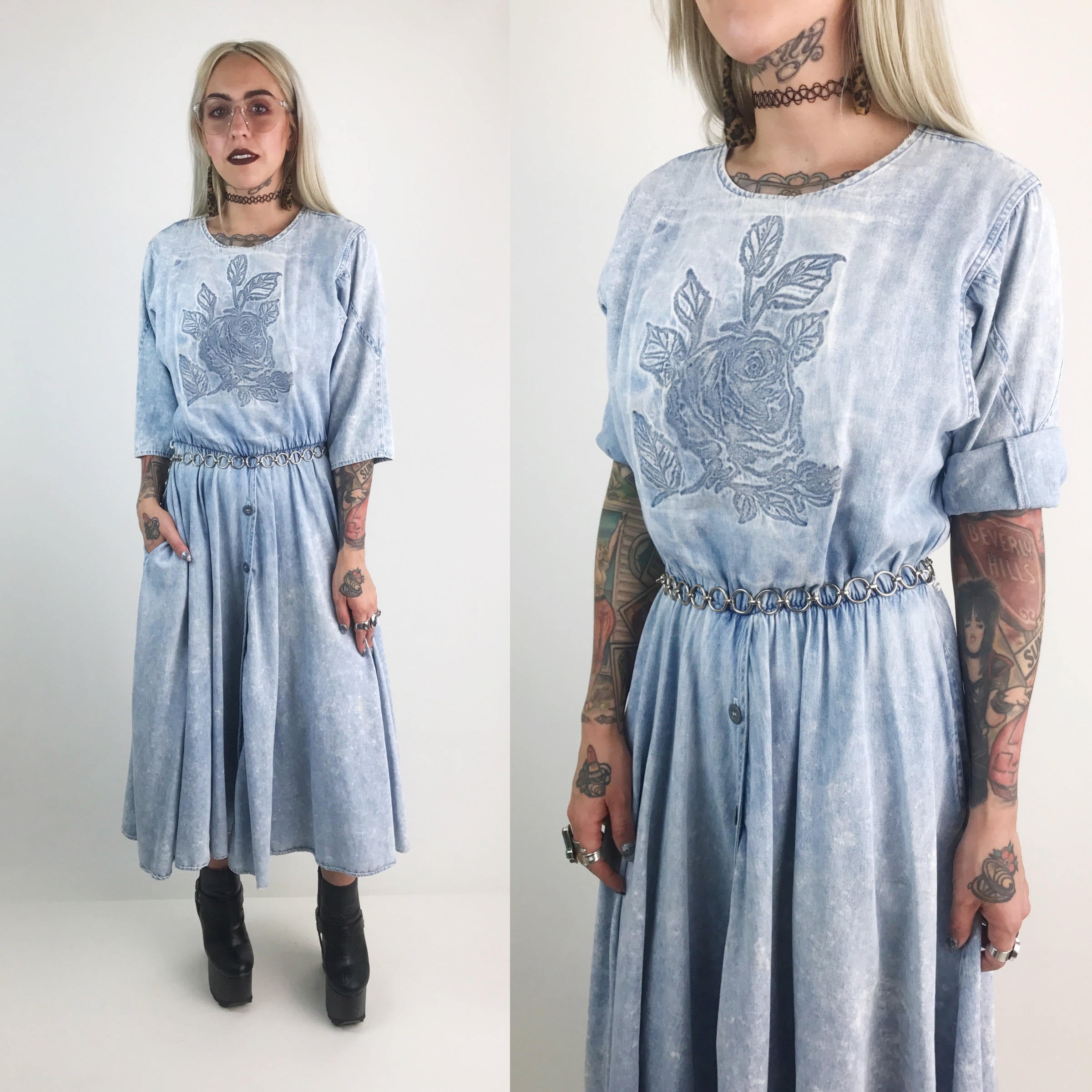 soft jean dress