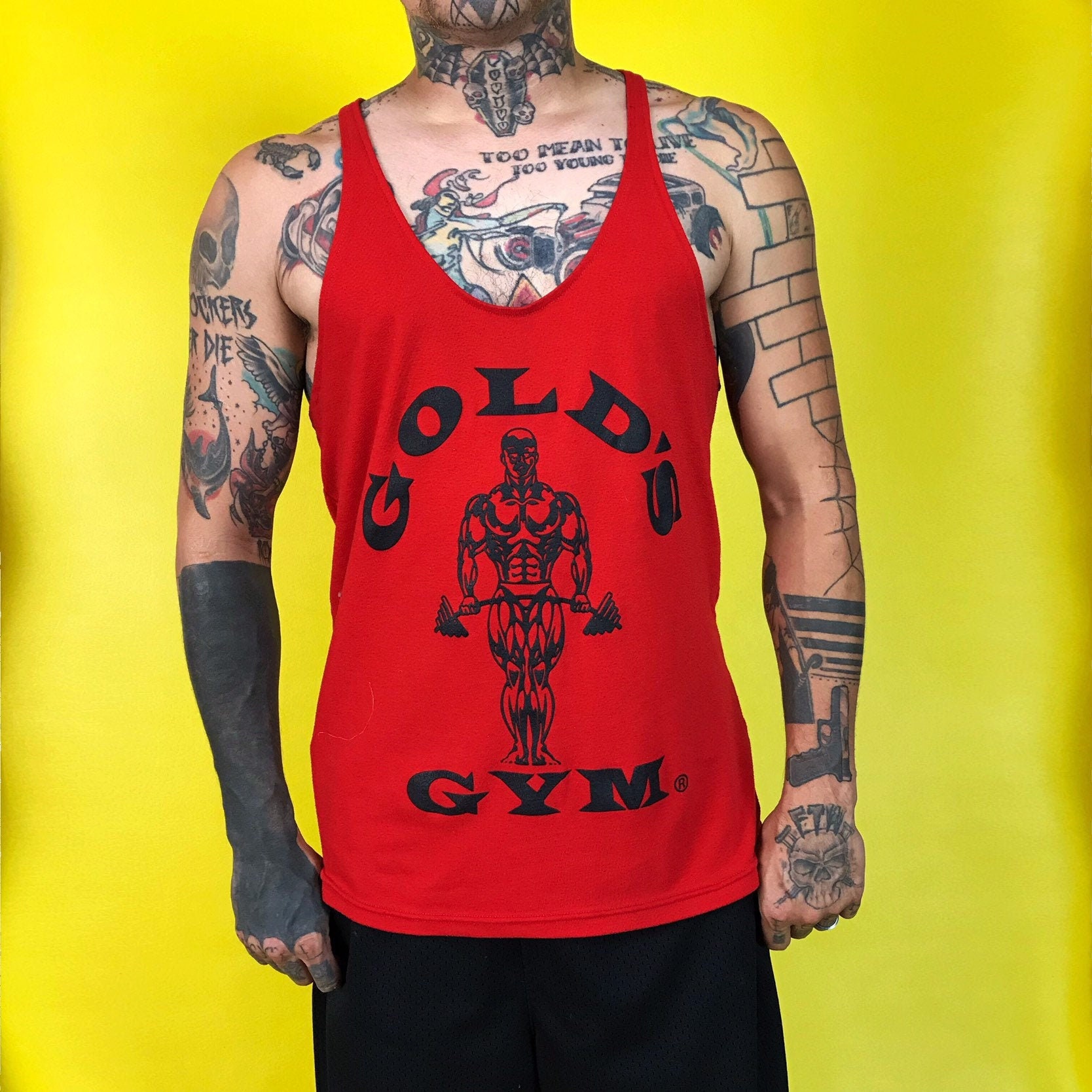 Gym Muscle Work Out Tank Mens 