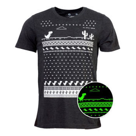 Chrome Dino Glow-in-the-Dark Unisex Tee