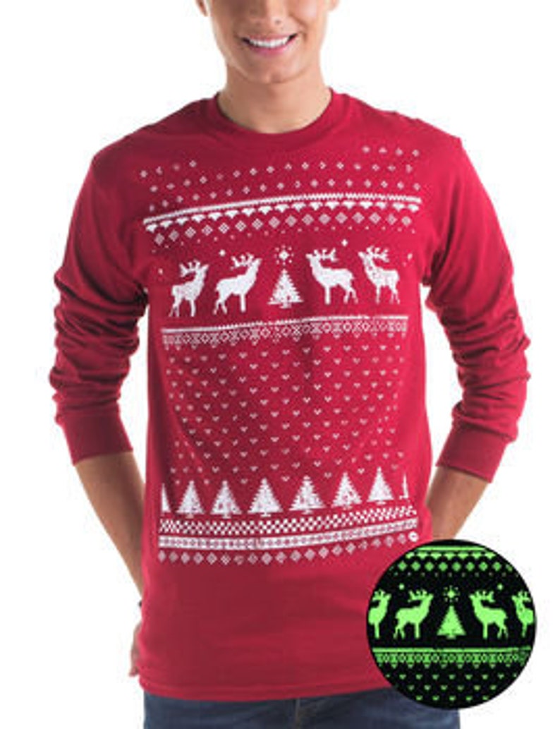 Mens / Christmas / Christmas Jumper Style Tee / Christmas Etsy
