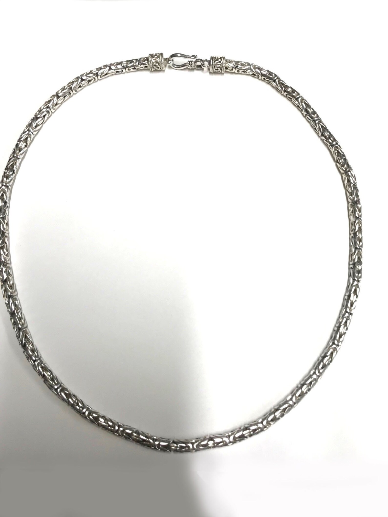 Turkish Round Chain Sterling Silver .925 Byzantine | Etsy
