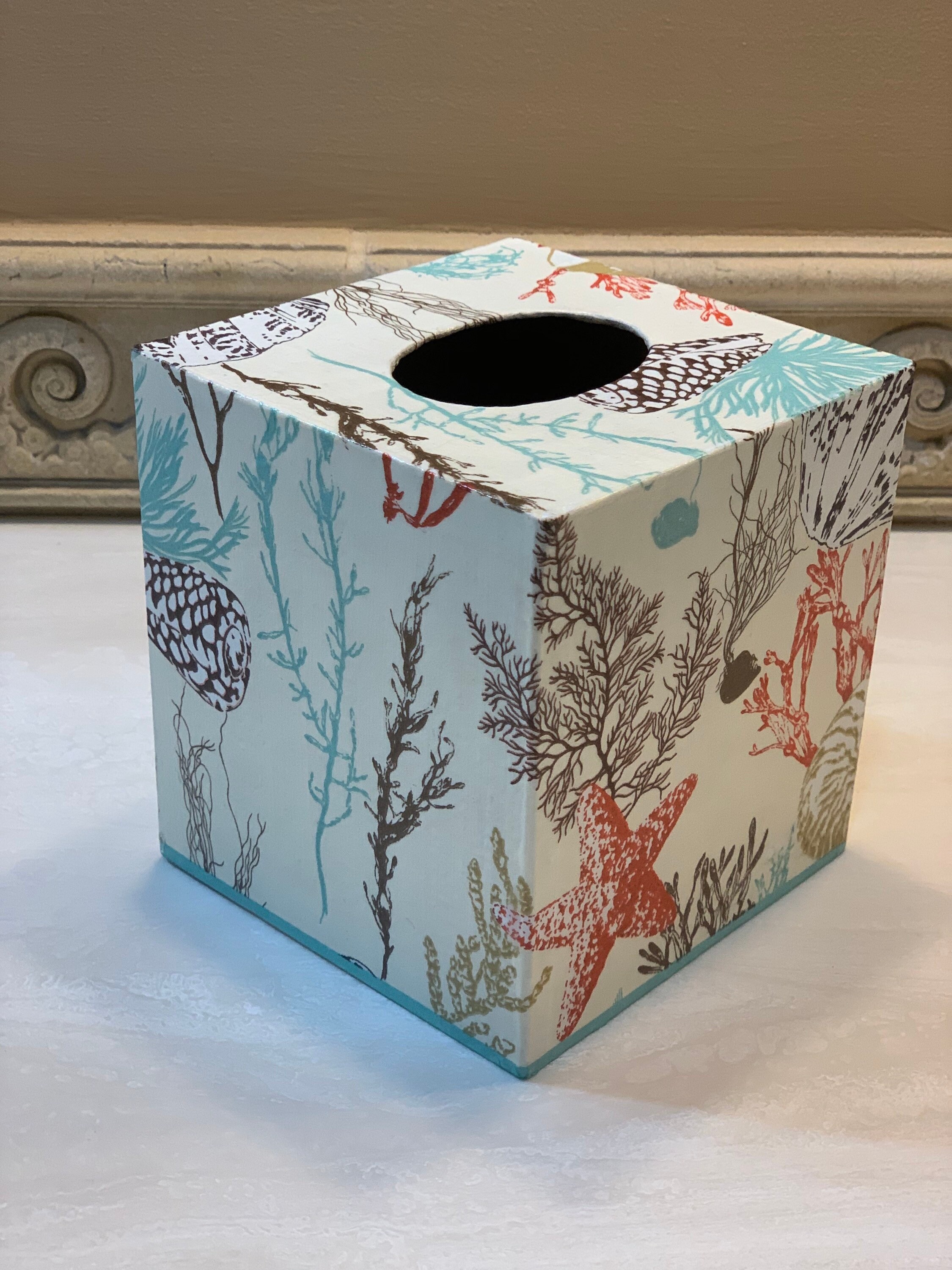 Coral & Tusk ティッシュボックスカバー Under the Sea CORAL&TUSK [Snow Day Tissue Box Cover] 雪の日 ティッシュ