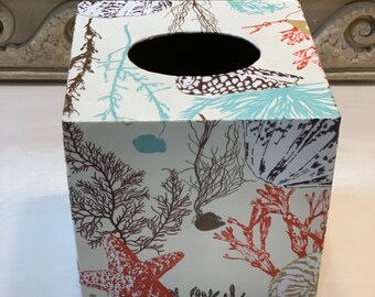 Coral & Tusk ティッシュボックスカバー Under the Sea CORAL&TUSK [Snow Day Tissue Box Cover] 雪の日 ティッシュ
