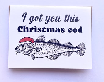 I Got You This Christmas COD - Hand Lettered Holiday Card