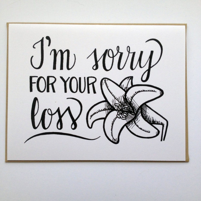 i-m-sorry-for-your-loss-hand-lettered-greeting-card-etsy
