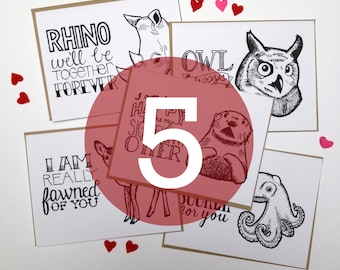 5-Pack - Choose Any 5 Hand Lettered Greeting Cards