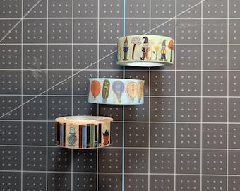 Bookish washi tape, book-themed washi tape, 2cm wide, 10m long