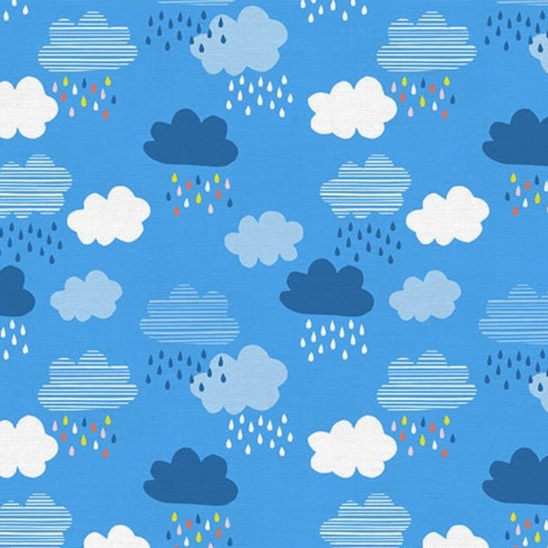 Over the Rainbow - Clouds by Ampersand Design Studio / PBS Fabrics / 100% Cotton / 44" wide / by the yard half yard quarter yard
