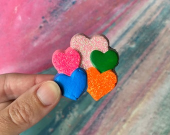 Colorful Hearts Magnet