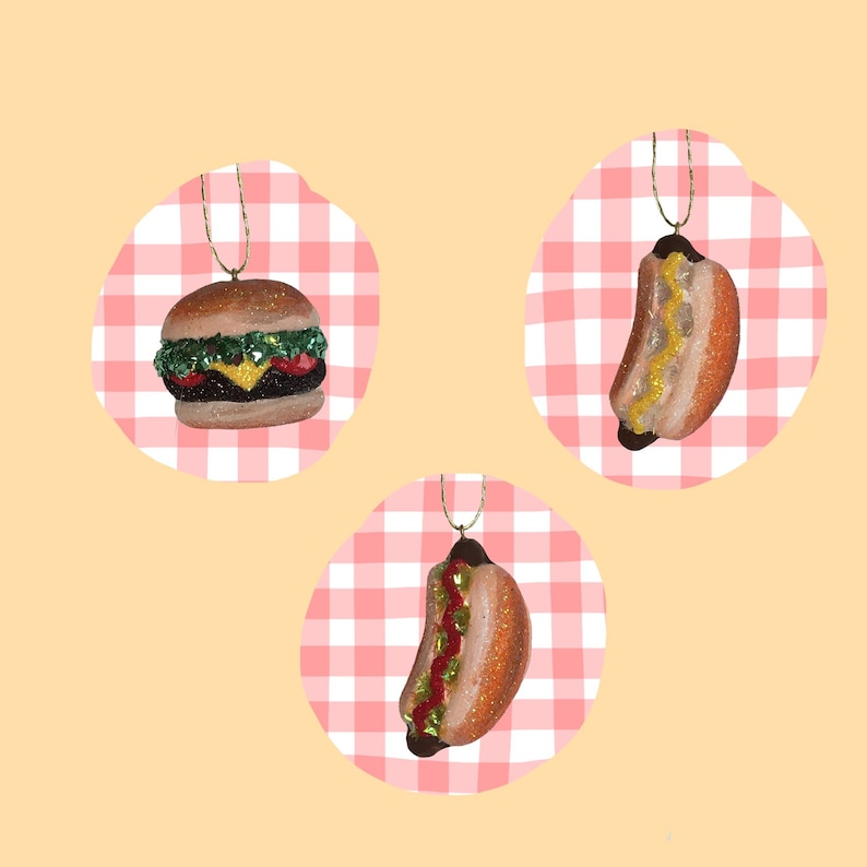 Burger or Hotdog Ornament image 0