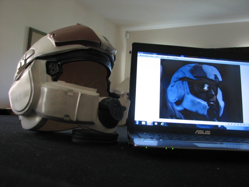 Halo 4, Infinity marine, inspired fan made helmet RAW UNFINISHED CASTING. image 1