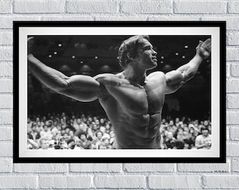 Arnold Schwarzenegger Competition Victory Win Poster