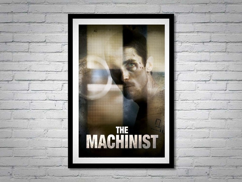 The Machinist Movie Poster Christian Bale Etsy The Machinist Movie Poster Christian Bale Etsy