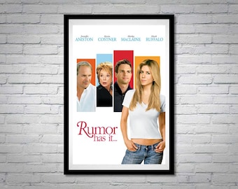 Rumor has it... Movie Poster Jennifer Aniston Kevin Costner Mark Ruffalo