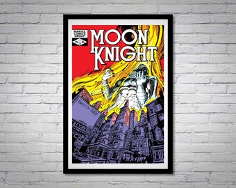 Moon Knight Issue 20 Comic Book Poster Burning City
