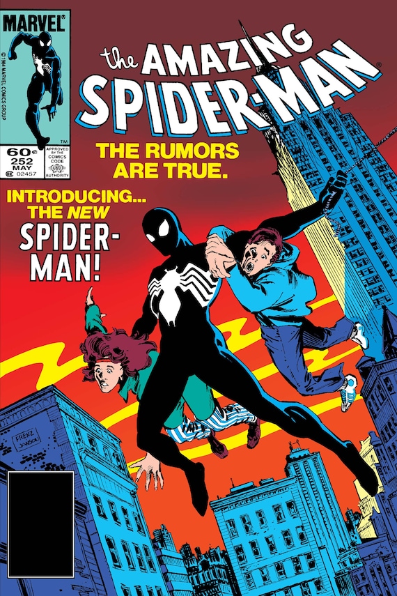 The Amazing Spider-man Issue 252 Black Suit Comic Book Poster - Etsy