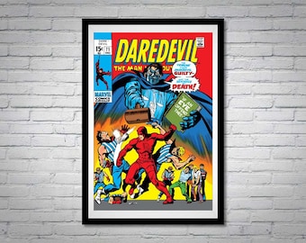 Daredevil The Man Without Fear Comic Book Poster Issue 71 Tribune Matt Murdock