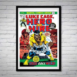 Luke Cage Hero for Hire Issue 15 Comic Book Poster Bustin Out