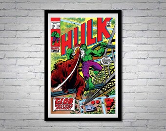 The Incredible Hulk Issue 129 Comic Book Poster Glob Writhes Again