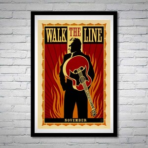 Walk The Line Movie Poster Joaquin Phoenix Reese Witherspoon