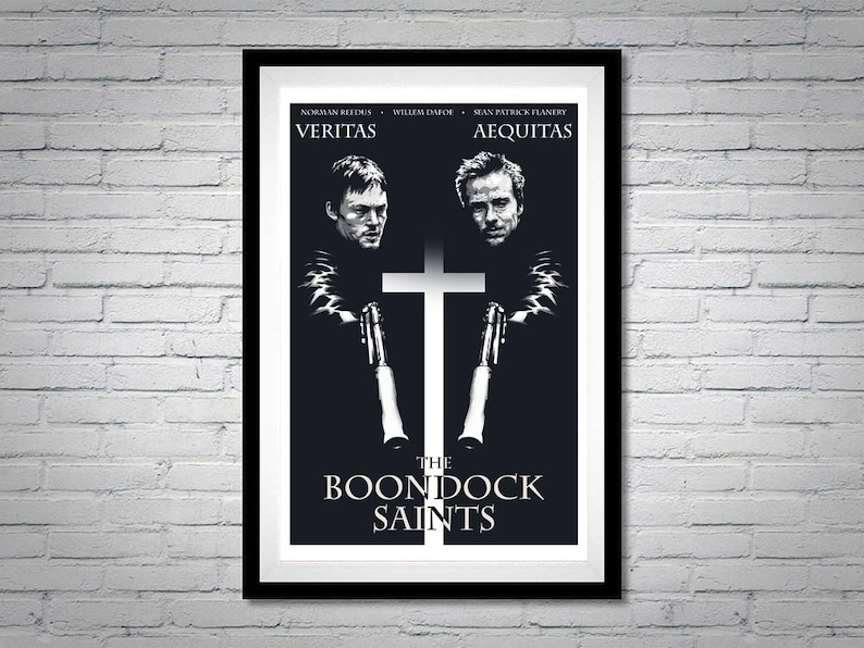 The Boondock Saints Cross Movie Poster Sean Patrick Flanery Norman ...