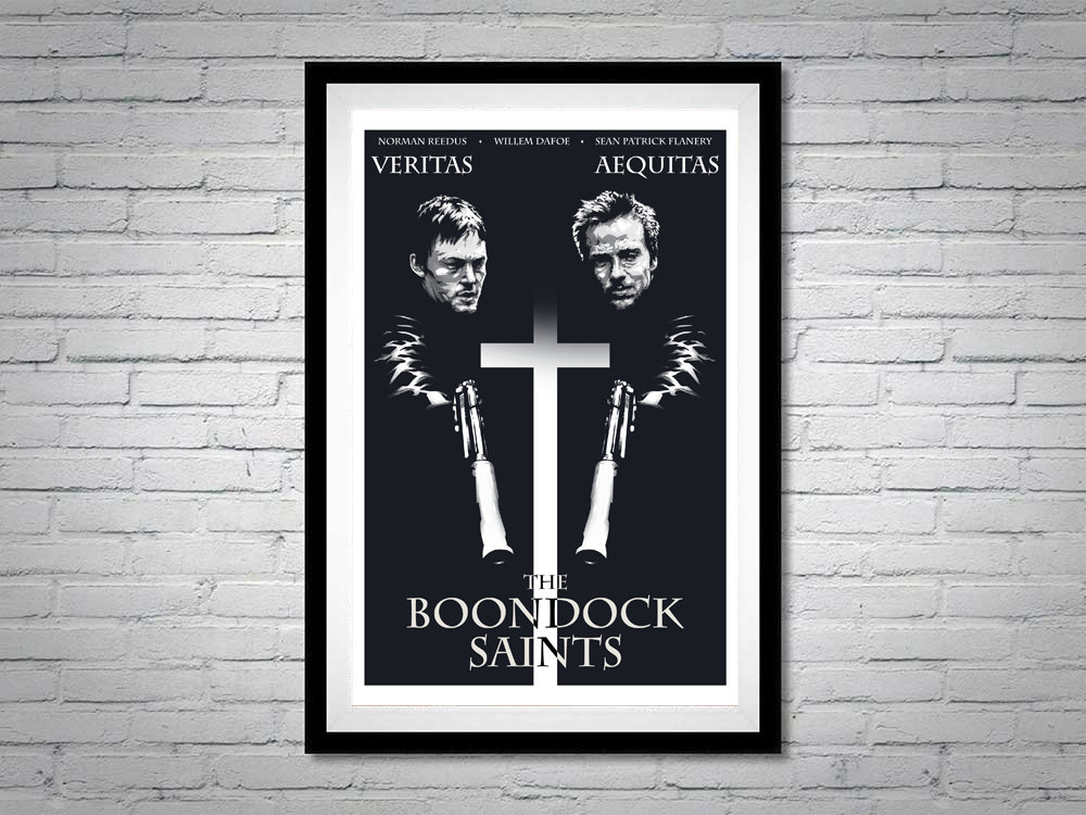 The Boondock Saints Cross Movie Poster Sean Patrick Flanery Norman