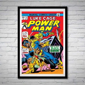 Luke Cage Power Man Issue 24 Comic Book Poster Black Goliath