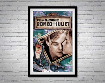 William Shakespeare's Romeo and Juliet Movie Poster Leonardo DiCaprio