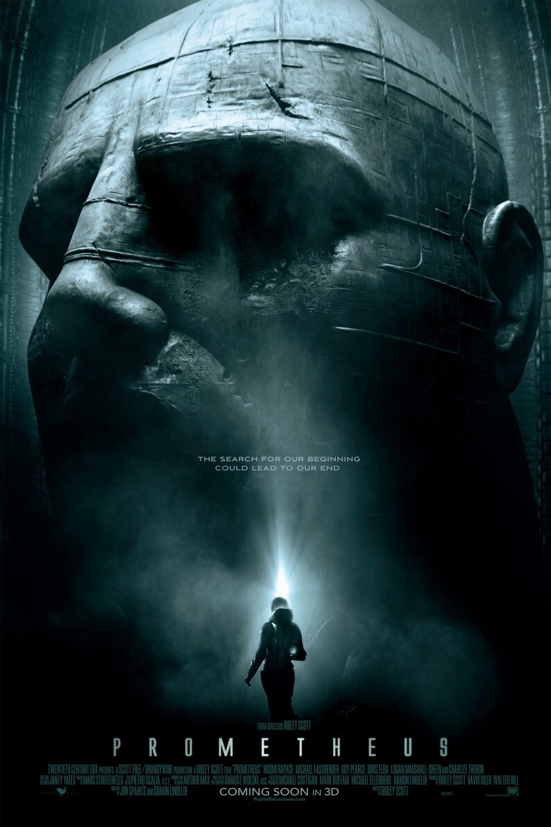Prometheus Movie 5 Prometheus Movie Poster Michael Fassbender Charlize Theron - Etsy