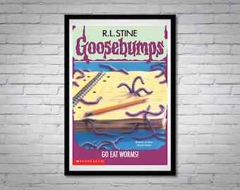 Goosebumps Go Eat Worms! Book Cover Poster Art