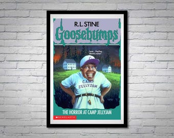 Póster de la portada del libro Goosebumps: El horror en el campamento Jellyjam