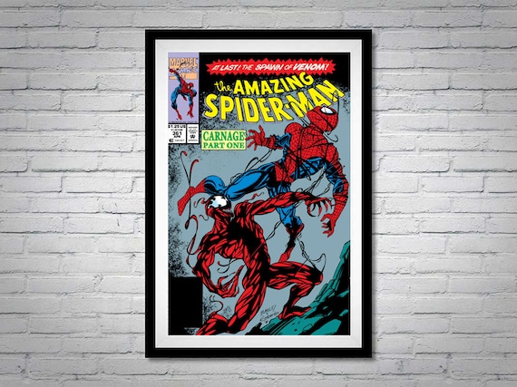 The Amazing Spider-man Issue 361 Comic Book Poster Carnage - Etsy