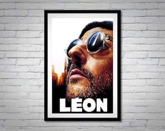 León el profesional cartel de la película Jean Reno