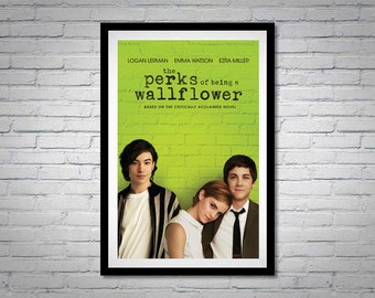 The Perks of Being a Wallflower Movie Poster Emma Watson Logan Lerman Ezra Miller
