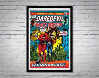 Daredevil and Black Widow Comic Book Poster Issue 96 Legion of the Lost Matt Murdock