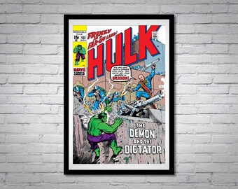 The Incredible Hulk Issue 133 Comic Book Poster Demon and the Dictator