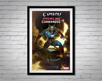 Capwolf and the Howling Commandos Issue 1 Comic Book Poster