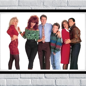 Póster del reparto de Casado con hijos Al Bundy Peggy Kelly Bud Marcy Steve