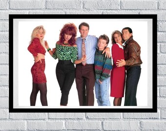 Married With Children Cast Poster Al Bundy Peggy Kelly Bud Marcy Steve